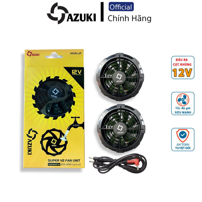 Quạt không chổi than AZUKI SUPER V2 12V siêu mạnh, chống nước tốt