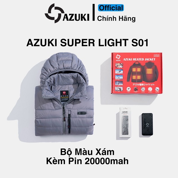 Áo sưởi ấm Azuki Super Light S01 siêu nhẹ