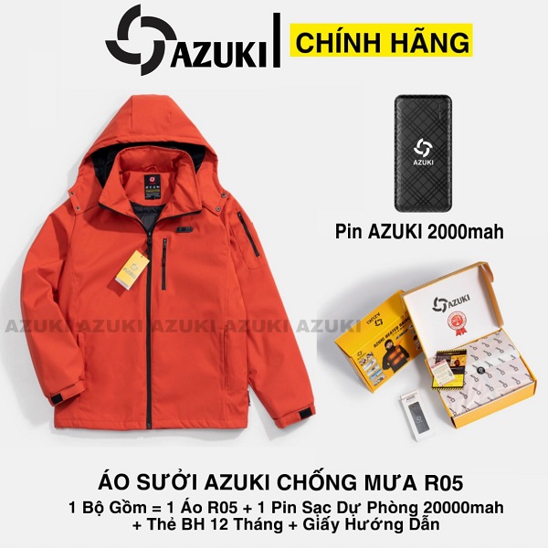 áo sưởi Azuki chống nước 