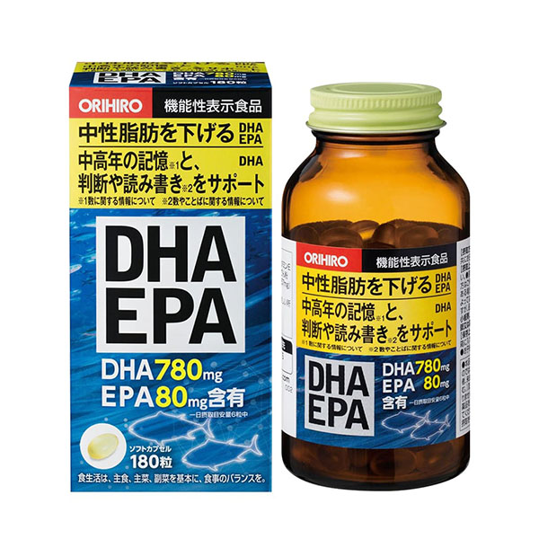 Viên uống bổ não DHA EPA Orihiro (Lọ 180 viên)