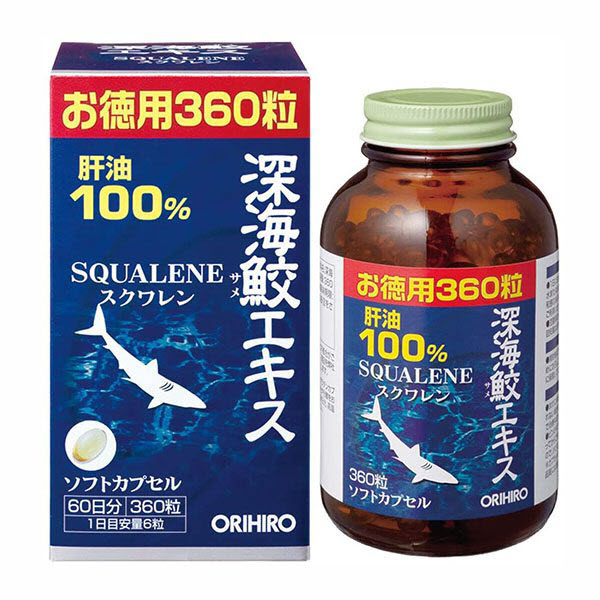 Viên uống sụn vi cá mập Squalene Orihiro 360 viên của Nhật