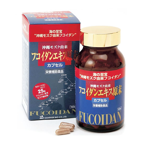 Viên uống tảo đỏ Fucoidan Kanehide (Lọ 150 viên)