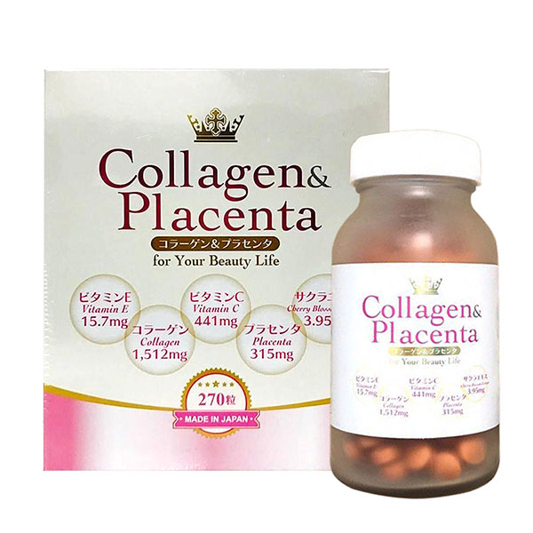 Viên uống trắng da Collagen & Placenta 270 viên