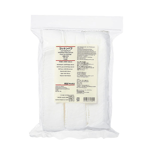 Bông tẩy trang Muji Cotton Puff 189 miếng