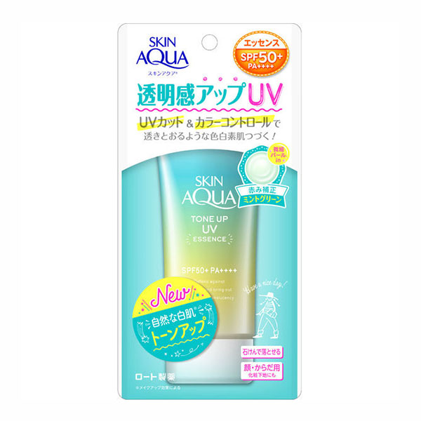 Kem chống nắng Rohto Skin Aqua Tone Up UV Essence SPF50+/PA++++ cho da mụn