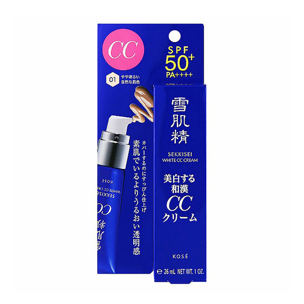 Kem trang điểm Kose Sekkisei White CC SPF50+ số 01 cho da sáng màu